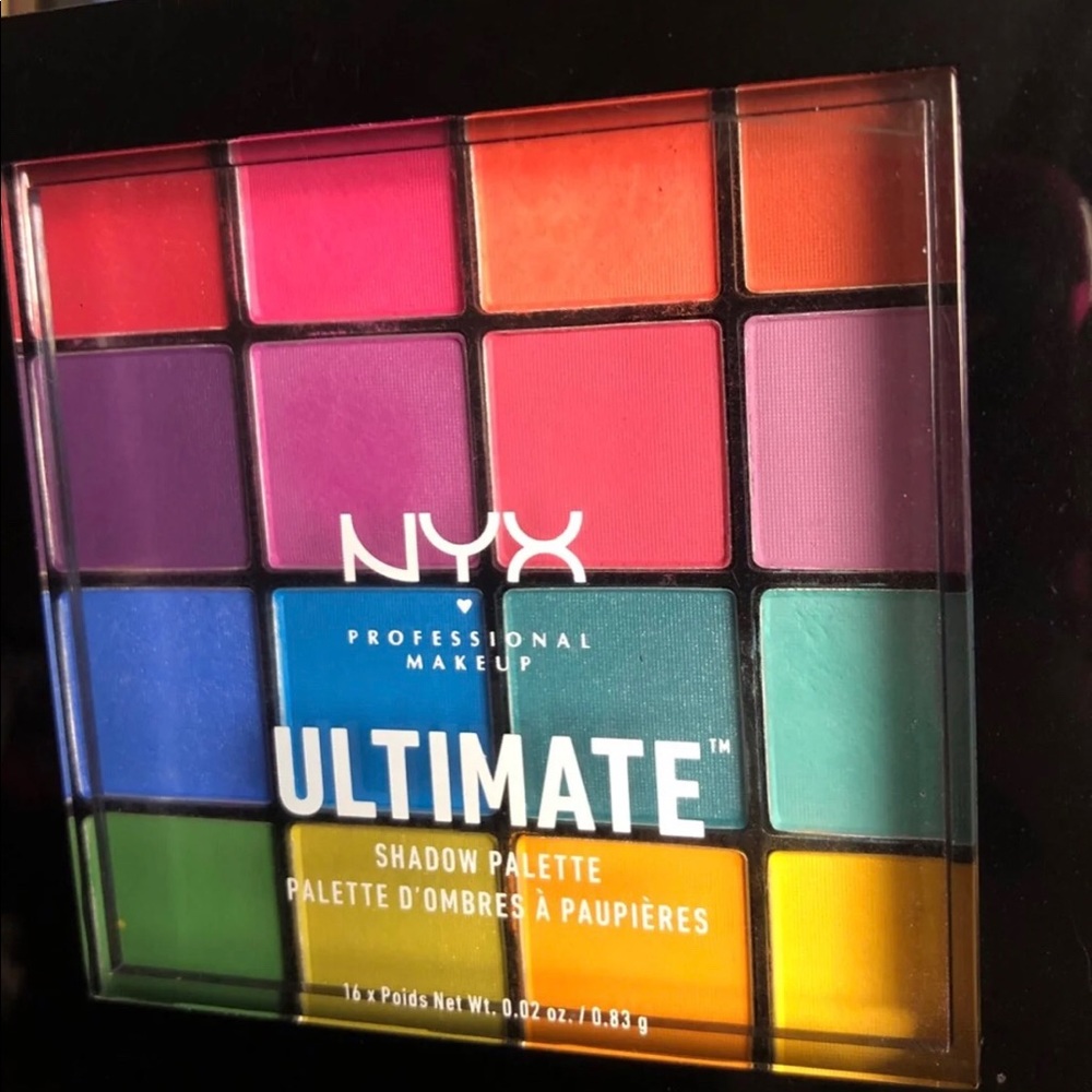 NYX ultimate brights color eyeshadow palette